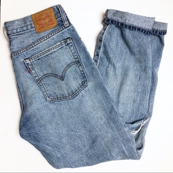 Levi's Denim - Levi’s White Oak Distressed Button Fly Jeans